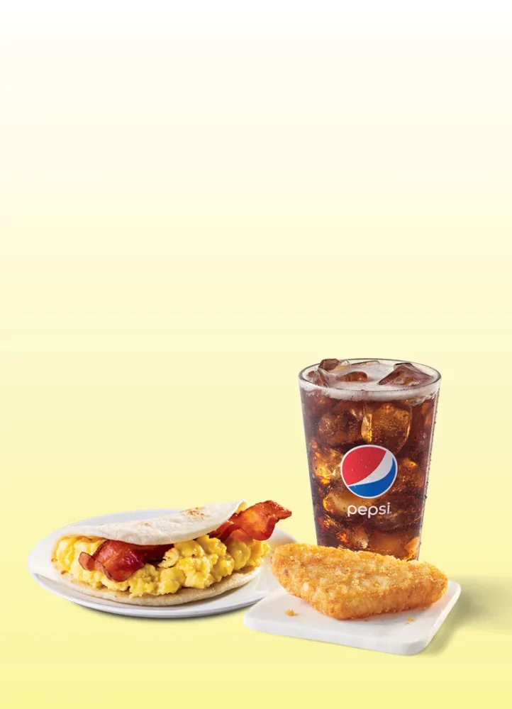 Breakfast Combos scrolling banner for mobile.