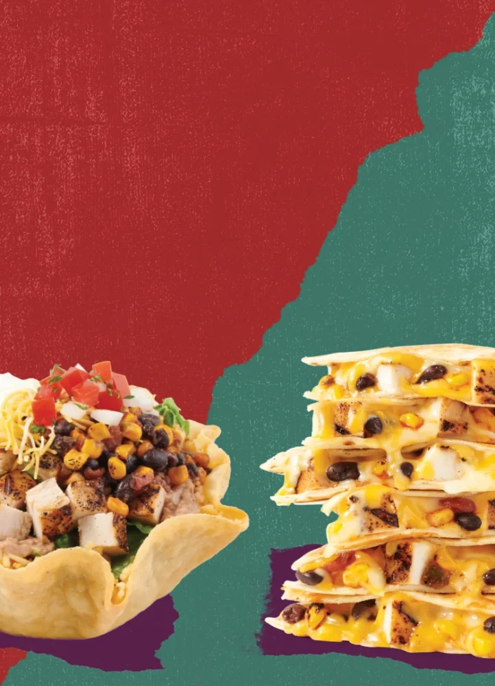 Mobile image Southwest Ranchero LTO items, quesadillas and bowls.