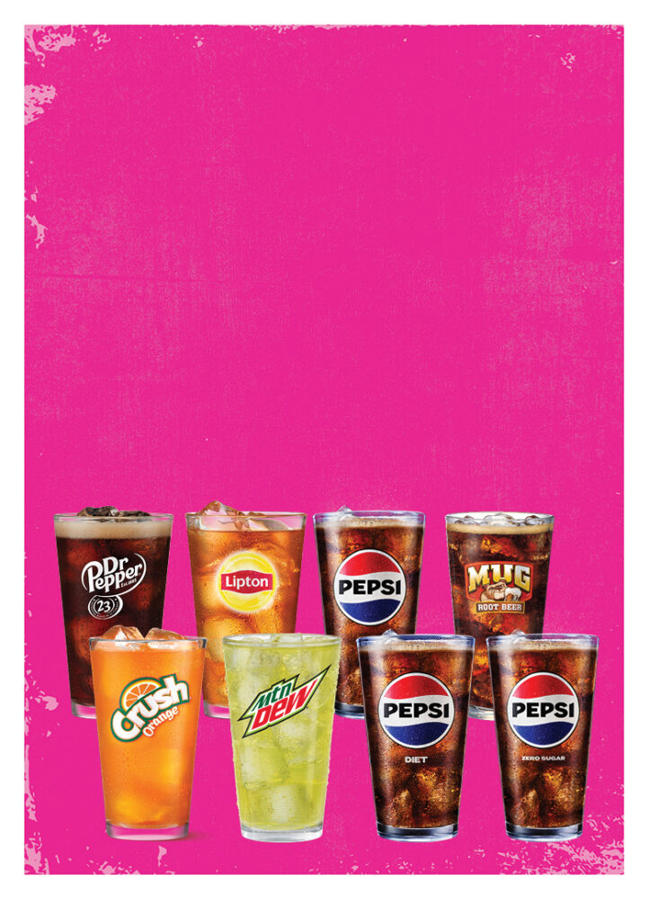 Pepsi drink line-up scrolling banner mobile