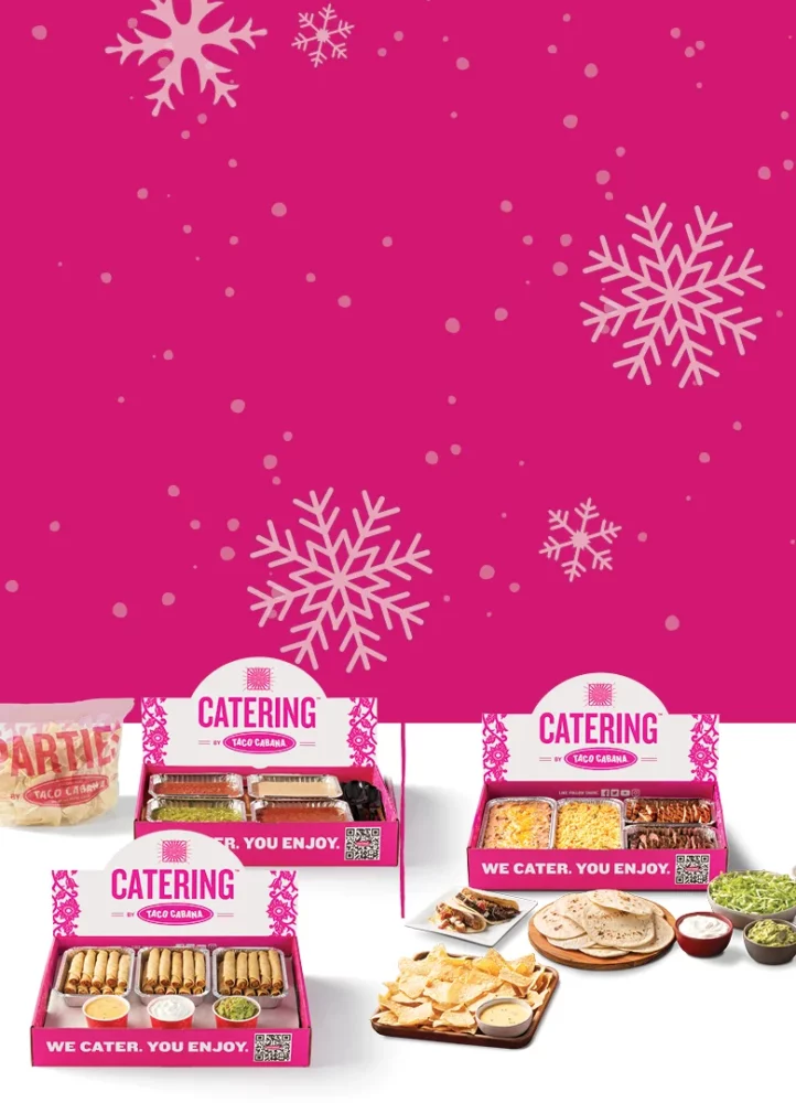 Holiday Catering Packs mobile scrolling banner