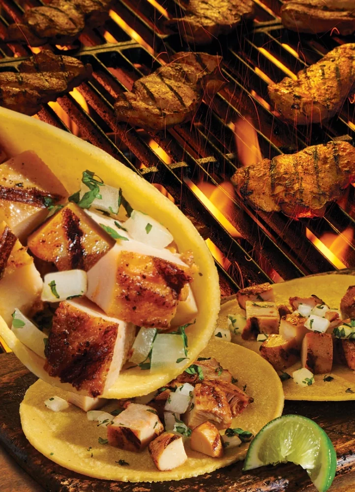 Pollo Asado scrolling banner mobile