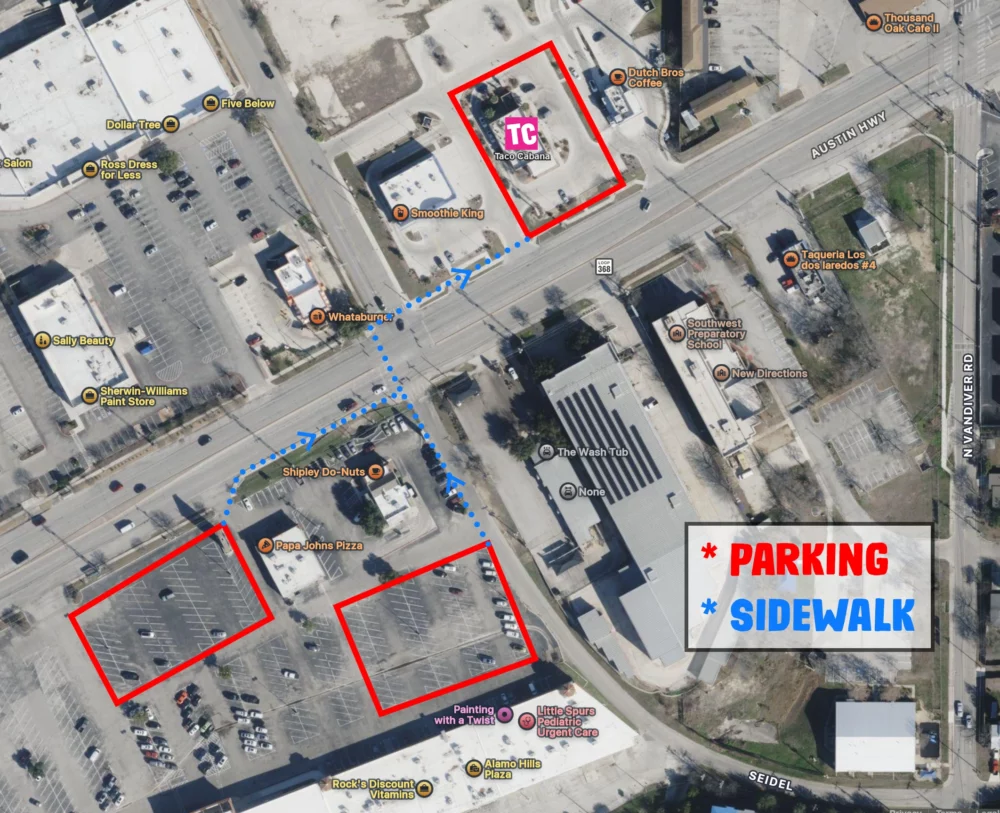 Parking instructions for TC Eating Comp